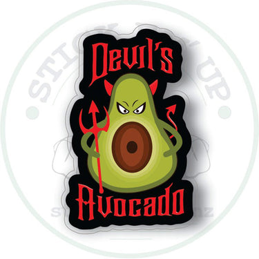 Devil's Avocado Vinyl Sticker